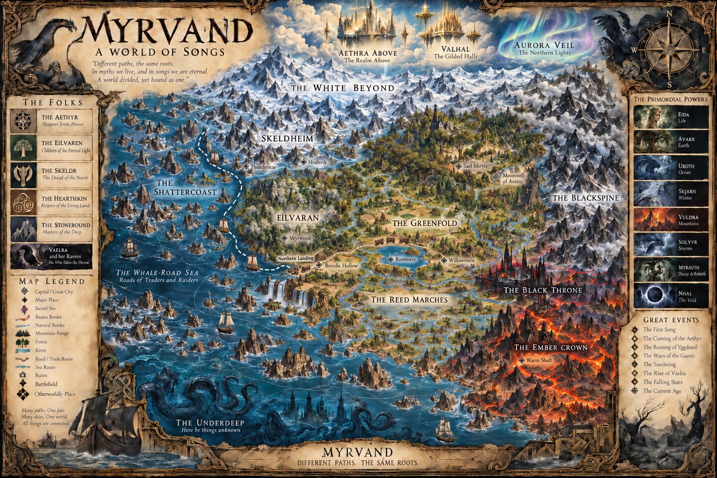 Map of Myrvand